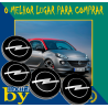 4 Centros de Jante rodas Opel 60mm 60 mm