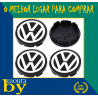 4 Centros de Jante 56mm Volkswagen VW 6n0 601 171