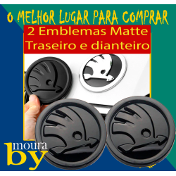 2 Emblemas Matte 80mm...