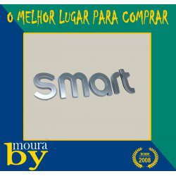 Smart Emblema Símbolo Autocolante Cromado