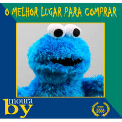 Peluche Cookie Monster o mostro das bolachas Rua Sésamo