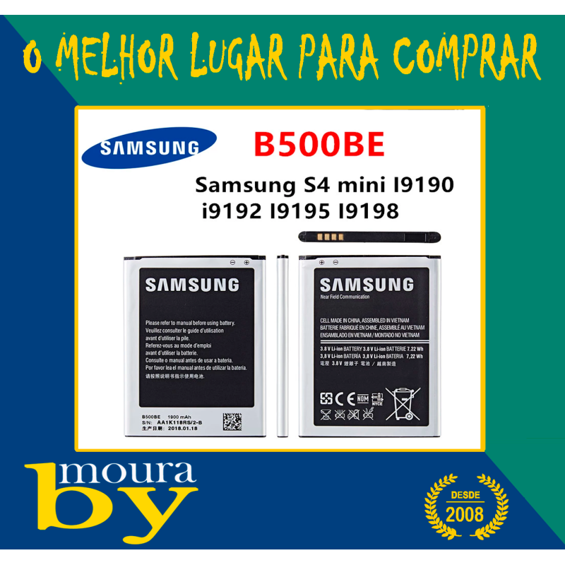 B500AE Samsung I9190 / I9192 / I8370 Bateria Original