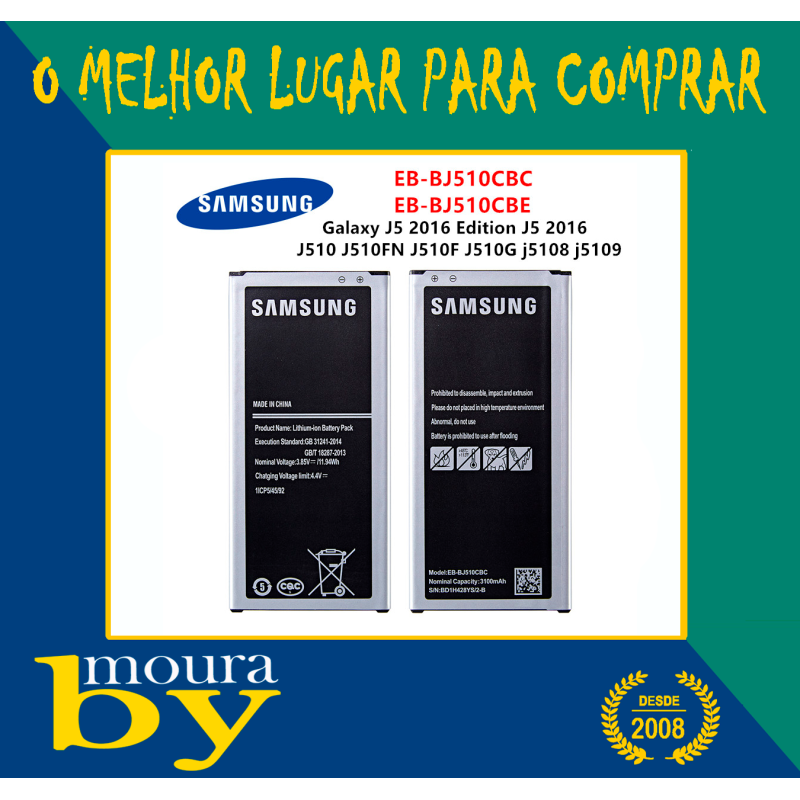 EB-BJ510CBC Samsung GALAXY J5 J5108 j5109 Bateria Original