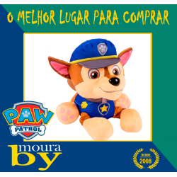 PAW PATROL boneco Cão Chase Patrulha Pata Peluche