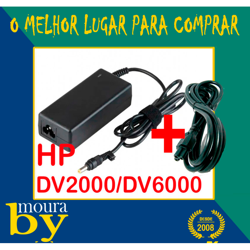 Carregador HP DV2000 Dv6000 Dv9000 - 19V 4.74A 90W