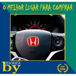 Emblema Honda 49mmx40mm logotipo 3D Volante
