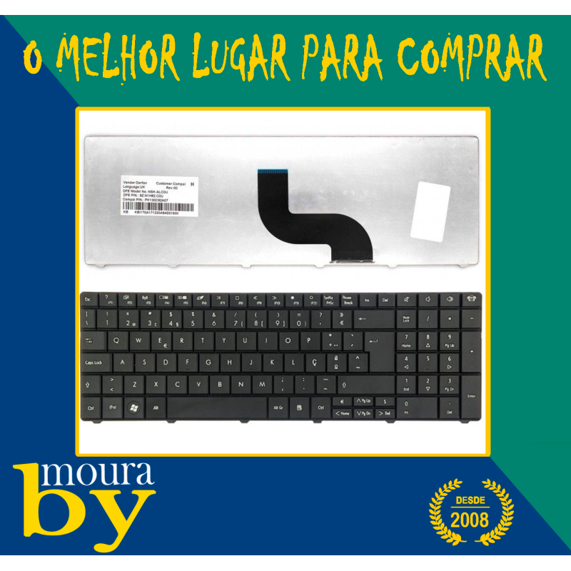 Tastiera Italiana Nera Per Packard Bell Easynote MS2291, NEW90, PEW91, TK11BZ, TK13BZ