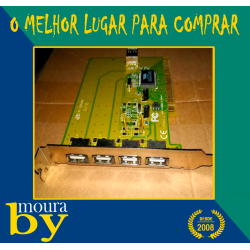 Placa PCI com 4+1 portas USB - VIA VT6202