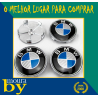 4 Centros De Jante Emblema BMW 68mm 68 mm Carbono