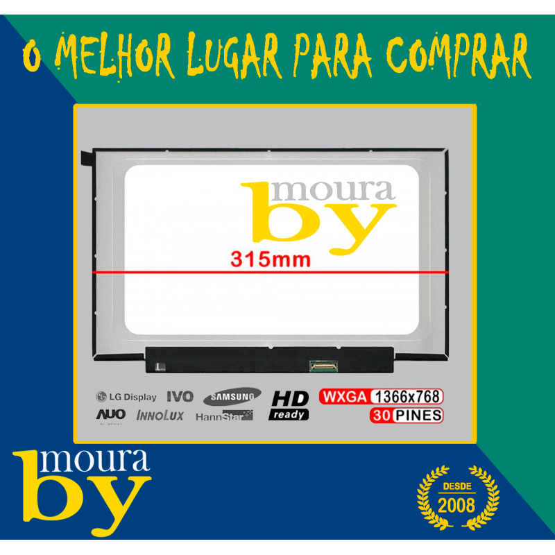 Écran LCD 14" B140XTN07.2 - Résolution 1366x768, Dalle LED, Connecteur 30 Pins, Sans Cadre