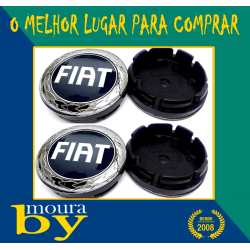 4 Centros Jante Emblema Fiat 60mm 60 mm