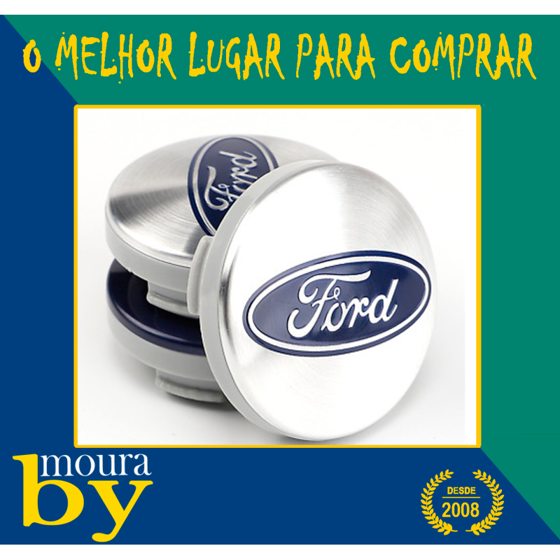 4 Centros Jante Emblema Ford  54mm 54 mm
