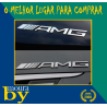 Emblema Símbolo Autocolante Mercedes AMG Relevo 3D